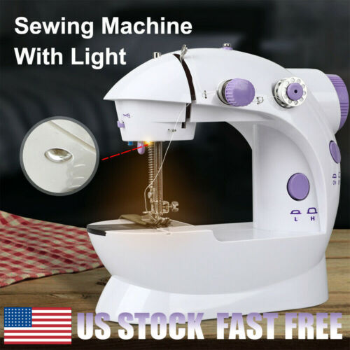 Portable Electric Sewing Machine Double Speed Household Tailor Foot Pedal Usa