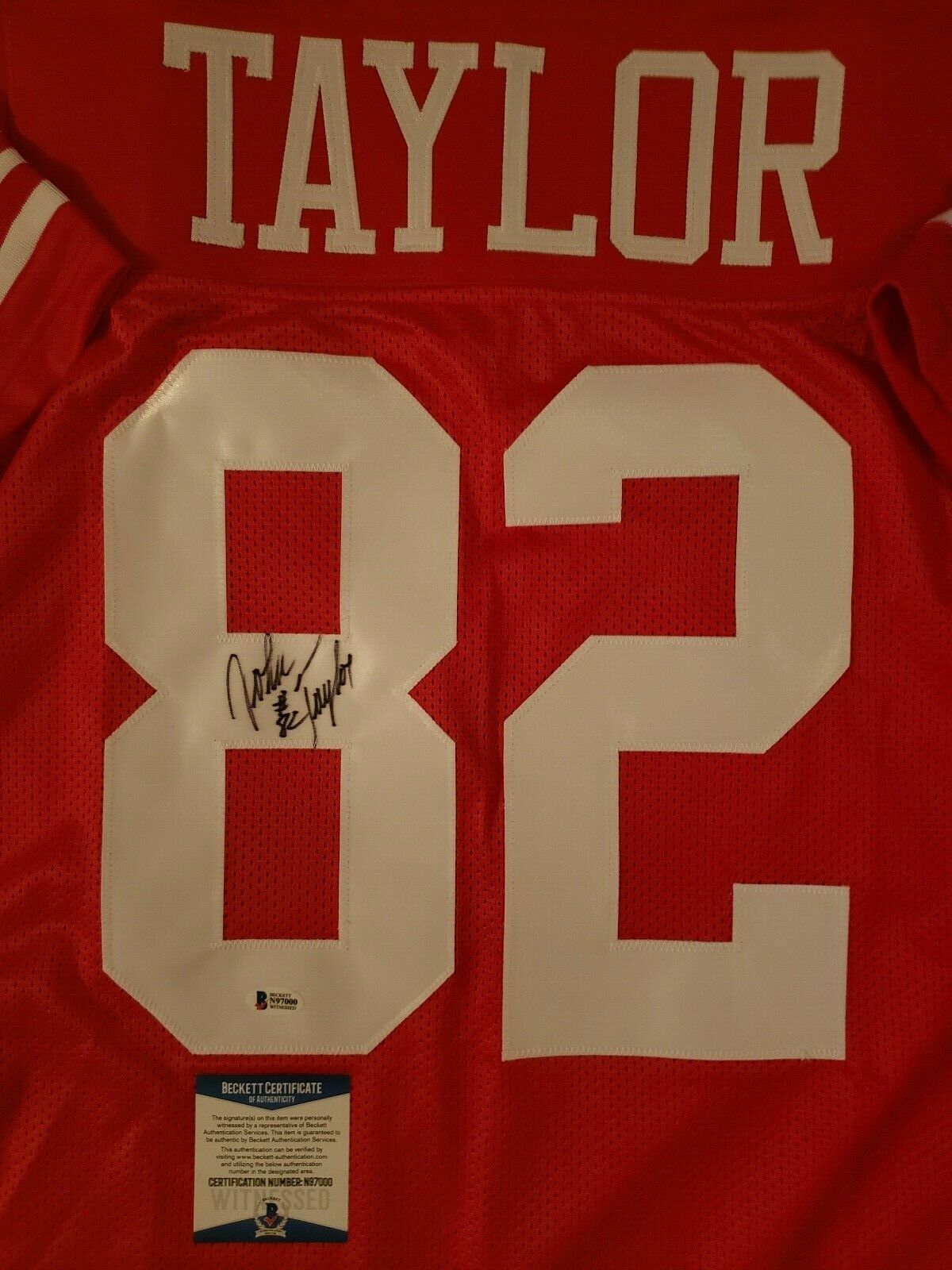 John Taylor Autograph Signed San Francisco 49ers Jersey Includes Beckett