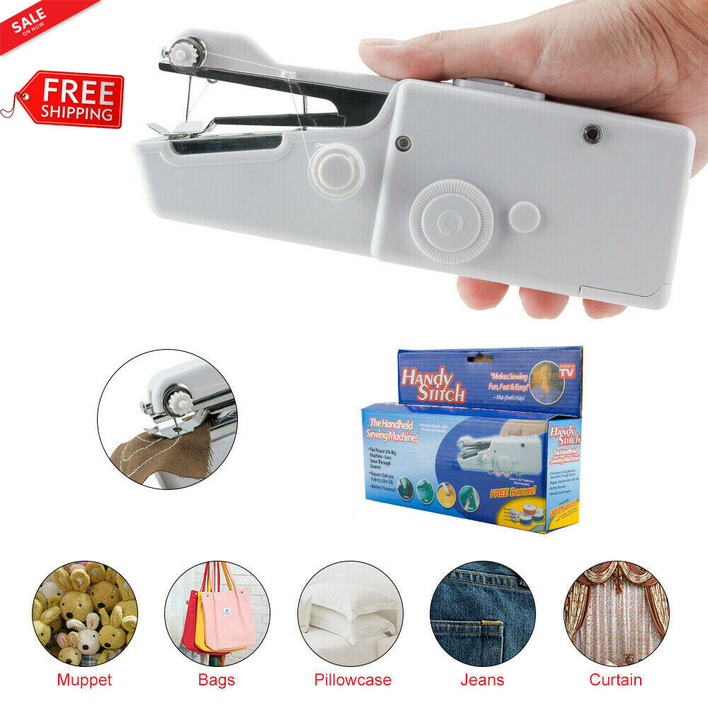 Mini Portable Smart Electric Tailor Stitch Hand-held Sewing Machine Tool Home