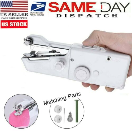 Portable Mini Smart Electric Tailor Stitch Hand-held Sewing Machine Travel Home